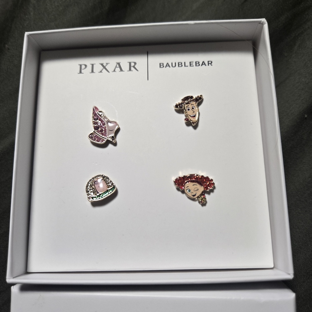 BaubleBar Pixar Character Earrings Set - Pink, Red, Brown